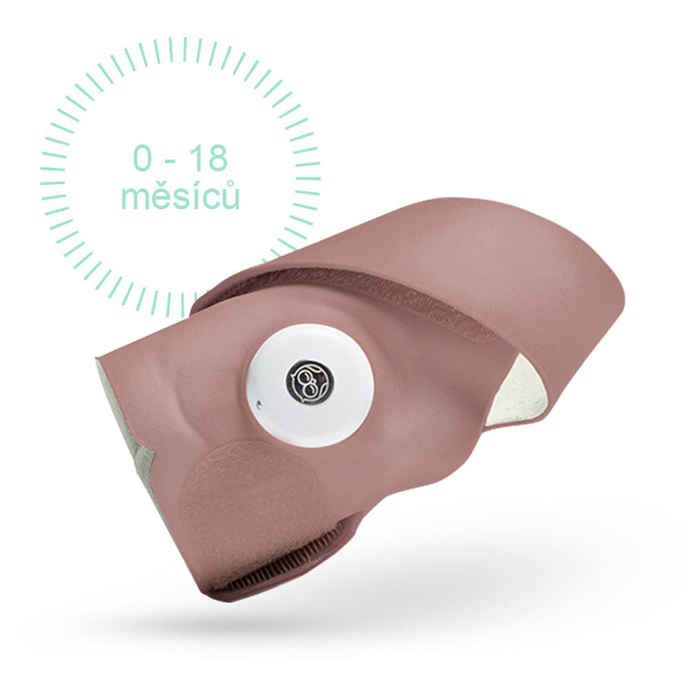 Levně Owlet Smart Sock 3 - Sada příslušenství 0-18 měsíců (Matně růžová)